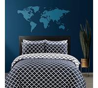 DTEX HOMES Super King Duvet Set 100% Pure Cotton Reversible Printed Hotel Quality Duvet Cover Ultra Soft Easy Care Super King Duvet Cover Set Super Soft and Luxury Duvet Cover Sets(Spades Black)