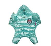 DTEYSD Dog Vest Autumn And Winter Pet Down Jackets For Dogs Winter Four-legged Down Jackets For Dogs-lake-back Length 23cm