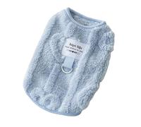 DTEYSD Dog Vest Cute Cartoon Autumn And Winter Dog Two-legged Fleece Coat For Small And Medium-sized Dogs And Cats Sweatshirt Teddy Pet Clothes-blue -xs