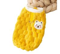 DTEYSD Dog Vest Cute Cartoon Autumn And Winter Dog Two-legged Fleece Coat For Small And Medium-sized Dogs And Cats Sweatshirt Teddy Pet Clothes-yellow Bear-xs