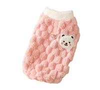 DTEYSD Dog Vest Cute Cartoon Autumn And Winter Dog Two-legged Fleece Coat For Small And Medium-sized Dogs And Cats Sweatshirt Teddy Pet Clothes-pink-m