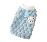 DTEYSD Dog Vest Cute Cartoon Autumn And Winter Dog Two-legged Fleece Coat For Small And Medium-sized Dogs And Cats Sweatshirt Teddy Pet Clothes-blue-xxl