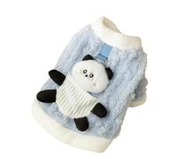 DTEYSD Dog Vest Cute Cartoon Autumn And Winter Dog Two-legged Fleece Coat For Small And Medium-sized Dogs And Cats Sweatshirt Teddy Pet Clothes-blue-xxl