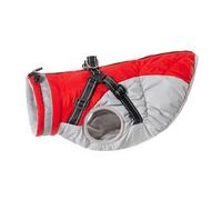 DTEYSD Dog Vest Universal Dog Autumn And Winter Fleece Waterproof Warm Jacket For Large, Medium And Small Dogs Pet Clothing-red-back 40cm