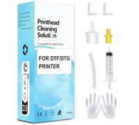 DTF Cleaning Solution for All DTF DTG Printers 100mL, Printhead Cleaning Fluid for Direct Transfer Film Printer ET-8550 XP-15000 L800, DTG Cleaning Solution for Direct to Garment Printer L1390 L1800