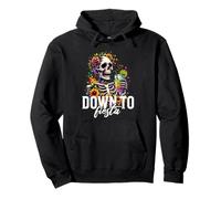 DTF Down To Fiesta Funny Mexican Skull Cinco De Mayo Pullover Hoodie
