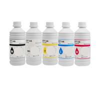 DTF INK For Direct Printer Film Heat Transfer Compatible With PET Film Hot Melt Powder Transfer Film Textile Ink DTF Printing 500ML 5 Color(5Color)
