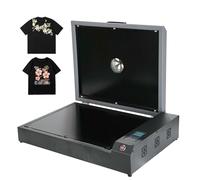 DTF Oven Dryer, Heating Zone: 40×32cm, with Temperature Control And Timer, 930W - Dual Heating Plates, Even Heating, for Hot Melt Powder T Shirt Printing Machine,A