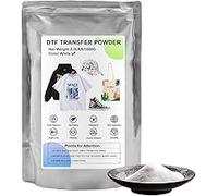 DTF Powder White 1KG 35.3 oz Digital Transfer Hot Melt Adhesive, DTF Hot Melt Adhesive Powder for DTF DTG Printers,DTF PreTreat Transfer Powder for Fabric Jeans Cotton T-Shirt Garments (1KG)