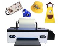 DTF Printer, Direct to Film Transfer Machine with Roller and Sheets Feeder, White Ink Circulation System, Compatible with Various Materials for Custom Clothing Printing