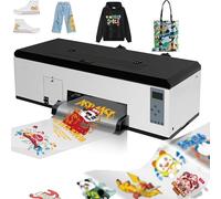 DTF Printer with Printhead, 6 x 500ml Inks & Roll Feeder, Super Fast Speed, 5760 x 1440dpi, 13-Inch Width for T-Shirts