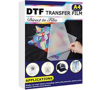 DTF Transfer Film(8.3" x 11.7") 20 Sheets PET Direct to Film Heat Transfer Paper for All DTF&DTG Printer,Matte DTF Film for Sublimation Black White Light Dark Fabric T-Shirt