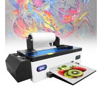 DTF Transfer Printer A3 Roll with L1800 Printhead, Max Print Width 12.8" for Various Fabrics, Built-in Circulation and Automatic Cleaning