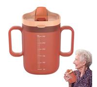 DtgEcd 1PCS Sippy Cup for Adults,Non Spill Cups for Elderly,Adult Drinking Cup for Elderly,300ml Elderly Spill Proof Cups,Suitable for Disabled Patients, Pregnant Women, The Elderly.