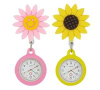 DtgEcd 2 pcs fob Watches for Nurses,fob Watch Nurses fob Watches for Women Scalable Clip Type Nurses fob Watch Women's Pocket & fob Watches for Doctors, Paramedics, Nurses