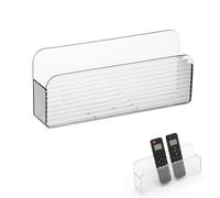 DtgEcd Remote Control Holder Wall Mounted, TV Remote Holder for Living Room, Remote Control Storage Organizer with Easy Access, Wall Mountable Design, Size 18.6 x 6.3 x 3.7 cm