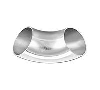 DTGN 1-1/2 Inch(Outer Diameter) 304 Stainless Steel Butt-Weld Pipe Fittings - Good for Pipe Connecting - 90 Degree Long Radius Elbow - Silver Tone