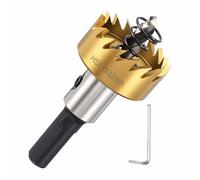 DTGN 1-1/4" M2 High Speed Steel Hole Saw kit - 32mm Hole Cutter for Metal, Copper, Aluminum, PVC Board, Acrylic Board, Wood - Gold