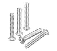 DTGN 1/4"-20x1-1/2" Button Head Socket Cap Screws - 40Pack - Good for Road Bicycle, Mountain Bike, Auto, Motorcycle - 304 Stainless Steel Whitewashed - Hex Socket Drive Fasteners
