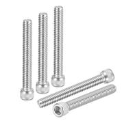 DTGN 1/4"-20x1-1/4" Socket Head Cap Screws Bolts - 20Pack - Good for Road Bicycle, Mountain Bike, Auto, Motorcycle - 304 Stainless Steel Hex Head Metric Screws - Silver