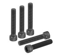 DTGN 1/4"-20x1-1/4" Socket Head Cap Screws Bolts - 25Pack - Good for Road Bicycle, Mountain Bike, Auto, Motorcycle - Carbon Steel Hex Head Metric Screws, Black