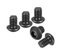 DTGN 1/4"-20x3/8" Button Head Socket Cap Screws - 30Pack - Good for Road Bicycle, Mountain Bike, Auto, Motorcycle - Carbon Steel Black Oxide - Hex Socket Drive Fasteners