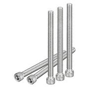 DTGN 1/4-20x3" Socket Head Cap Screws Bolts, 10Pcs 304 Stainless Steel 18-8, Machine Hex Socket Screw, Hex Drive, Bright Finish, UNC Coarse Thread Fully Threaded