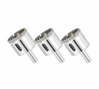 DTGN 1.5"/38mm Diamond Hole Saw 3 PCS for Precise Working in Ordinary Glass, Ceramic, Ceramic Tile. Silver
