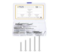 DTGN 100Pcs M3-0.5x20/25/30/35/40mm Button Head Socket Cap Screws - 304 Stainless Steel Bolt Nut Set Washer Assortment Kit - Good for Road Bicycle, Mountain Bike, Auto