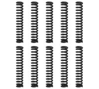 DTGN 10Pcs Compression Spring 1.4mm Wire Dia, 8mm OD, 45mm Free Length | Spring Steel Construction Extension Mechanical Springs for Machinery Shop Home Repairs Project, Black