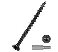 DTGN #10x2-1/2" Deck Screws - 50Pack - Good for Decks, Fences, Frames, Farms, Outdoor Furniture - Carbon Steel Wood Screws Decking Screws Epoxy Coated W/ T25 Torx Star Drive Bit - Black