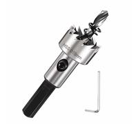 DTGN 11/16" Hole Saw 4341 High Speed Steel - 18mm Hole Cutter - Good for Thin Metal/PVC/Acrylic/Plastic/Wood Board - Silver