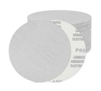 DTGN 152 mm 600 Grit Hook and Loop Sanding Disc - 50 Pcs - Good for Wood Metal Stone Walls- Aluminum Oxide Abrasive Hook and Loop Sandpaper Orbital Sander Pads, White