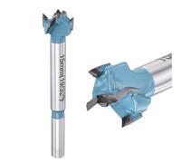 DTGN 15mm Forstner Drill Bit 19/32" 2 Flutes Tungsten Carbide Green 2Pack | Good for Wood Plastic Plywood Woodworking Hole Saw Cutter with Round Shank
