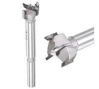 DTGN 16mm Forstner Drill Bit 5/8" 2 Flutes Tungsten Carbide Silver 2Pack | Good for Wood Plastic Plywood Woodworking Hole Saw Cutter with Round Shank