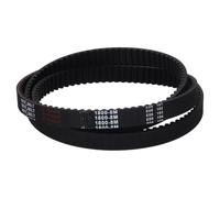DTGN 1800-8M-20 Rubber Timing Belt, 1800mm Length x 20mm Width x 6mm Height | 8mm Pitch, 225 Teeth, H8M Profile Rubber Synchronous Drive Belt Closed Loop for Printing Industrial Equipment, Black