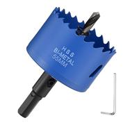 DTGN 2-11/64" Bi-Metal Hole Saw 55mm M42 HSS Hole Cutter for Metal Blue