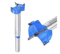 DTGN 21mm Forstner Drill Bit 13/16" 2 Flutes Tungsten Carbide Blue 2Pack | Good for Wood Plastic Plywood Woodworking Hole Saw Cutter with Round Shank