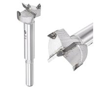 DTGN 21mm Forstner Drill Bit 13/16" 2 Flutes Tungsten Carbide Silver 1Pack | Good for Wood Plastic Plywood Woodworking Hole Saw Cutter with Round Shank