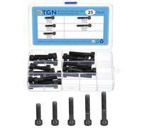 DTGN 25Pcs M8 Metric Screw Assortment, M8 Bolts Socket Head Screws, 12.9 Grade Steel M8x30/35/40/45/50mm Hex Socket Head Cap Screws Bolt Set for 3D Printing DIY