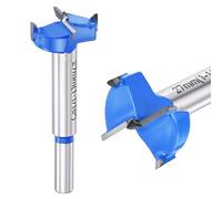 DTGN 27mm Forstner Drill Bit 1-1/16" 2 Flutes Tungsten Carbide Blue 1Pack | Good for Wood Plastic Plywood Woodworking Hole Saw Cutter with Round Shank