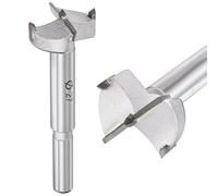 DTGN 27mm Forstner Drill Bit 1-1/16" 2 Flutes Tungsten Carbide Silver 1Pack | Good for Wood Plastic Plywood Woodworking Hole Saw Cutter with Round Shank