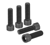 DTGN 3/8"-16x1-1/4" Socket Head Cap Screws Bolts - 10Pack - Good for Road Bicycle, Mountain Bike, Auto, Motorcycle - Carbon Steel Hex Head Metric Screws, Black