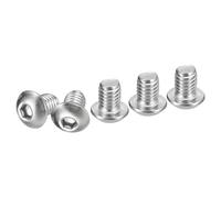 DTGN 3/8-16x1/2" Button Head Socket Cap Screws - 10Pack - Good for Machine - 304 Stainless Steel 18/8 - Hex Drive Full Thread UNC Fasteners