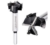 DTGN 30mm Forstner Drill Bit 1-3/16" - 1Pack - Good for Wood Plastic Plywood - 3 Flutes Tungsten Carbide Woodworking Hole Saw Cutter with Hex Shank - Black