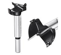 DTGN 30mm Forstner Drill Bits 1-3/16" - 2Pack - Good for Wood Plastic Plywood - 2 Flutes Tungsten Carbide Woodworking Hole Saw Cutter with Round Shank - Black