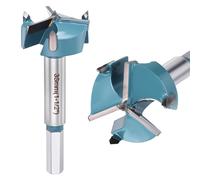 DTGN 38mm Forstner Drill Bit 1-1/2" - 1Pack - Good for Wood Plastic Plywood - 3 Flutes Tungsten Carbide Woodworking Hole Saw Cutter with Hex Shank - Green