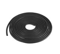 DTGN 3mm x 10meters(DXL) Foam Rubber Weather Seal Strip - 1Pack - Good for DIY Furniture - Round EPDM Foam Rubber Weather Stripping - Black