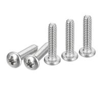 DTGN #4-40x1/2" Pan Head Machine Screws, 100Pcs 304 Stainless Steel, Phillips Drive, UNC Full Thread, Bright Finish, Screws Bolts Kit