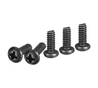 DTGN #4-40x1/4" Pan Head Machine Screws, 100Pcs #4 Phillips Drive, UNC Full Thread, Steel Black Oxide Finish, Screws Bolts Kit